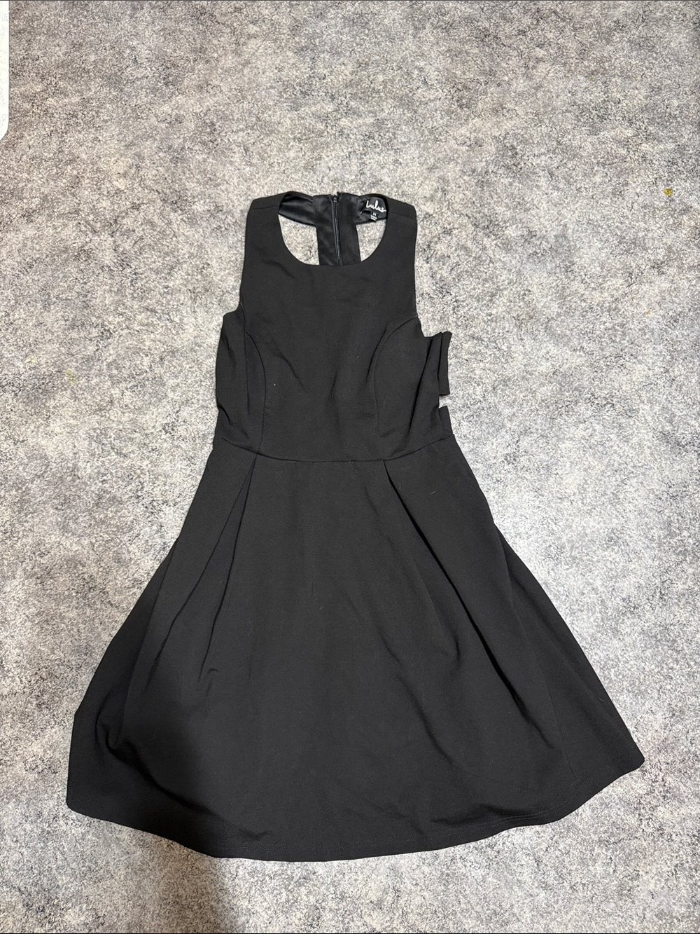 Lulu's Black Sleeveless Fit-and-Flare Mini Dress
